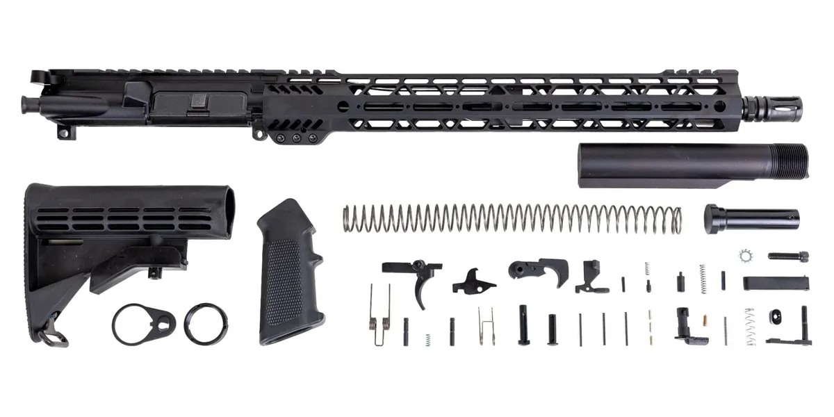 Palmetto State Armory PSA 16" M4 Carbine-Length 5.56 NATO 1:7 Nitride 15" Lightweight M-Lok Freedom Rifle Kit - Upper Receiver for AR-15, vista 1