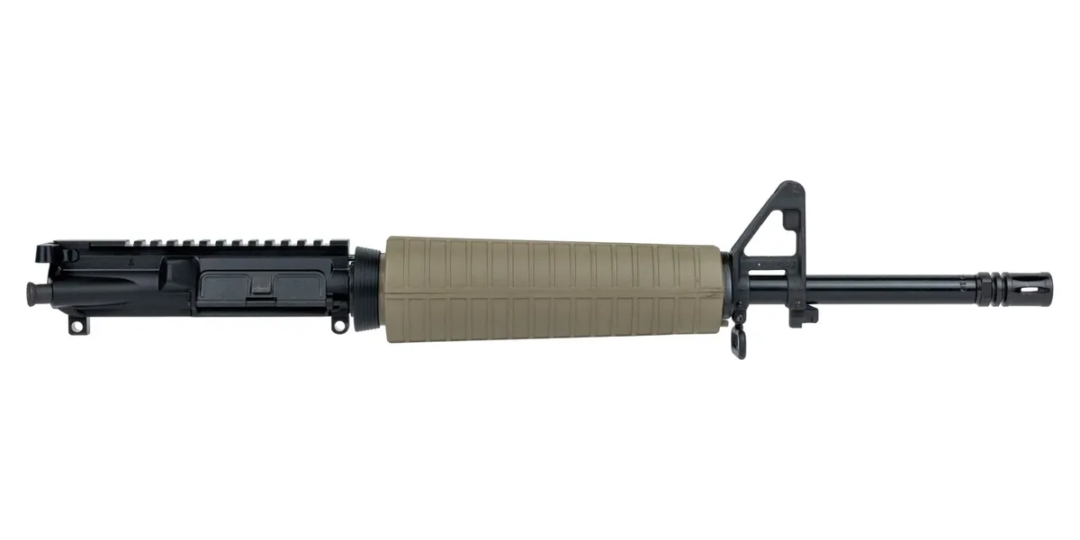 Palmetto State Armory PSA 16" Mid-Length 5.56 NATO 1:7 Nitride Classic Upper With BCG & CH, FDE - Upper Receiver for AR-15, vista 1