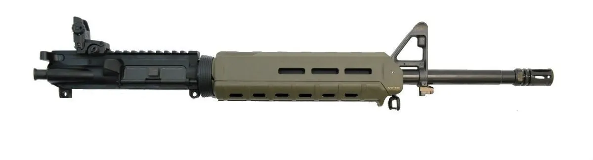Palmetto State Armory PSA 16" Mid-length 5.56 NATO 1/7 Nitride MOE Upper w/BCG, CH, & MBUS Rear, ODG - Upper Receiver for AR-15, vista 1