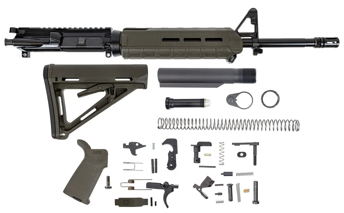Palmetto State Armory PSA 16" Midlength 5.56 NATO 1:7 Nitride MOE ODG Rifle Kit - 516444601 - Upper Receiver for AR-15, vista 1