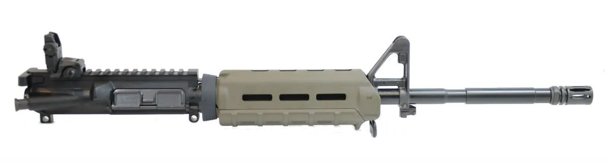 Palmetto State Armory PSA 16" Nitride 1:7 M4 Carbine 5.56 NATO MOE AR-15 Upper Assembly, OD Green - with BCG/CH & Rear Mbus - Upper Receiver for AR-15, vista 3