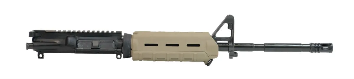 Palmetto State Armory PSA 16" Nitride 1:7 M4 Carbine 5.56 NATO MOE AR-15 Upper Assembly, FDE - with BCG/CH - Upper Receiver for AR-15 - view 1