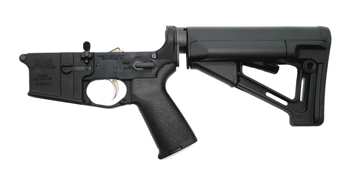 Palmetto State Armory PSA 224 Valkyrie MOE STR Lower Receiver With Nickel Boron Two Stage Trigger, Black - Lower Receiver for AR-15 - view 1