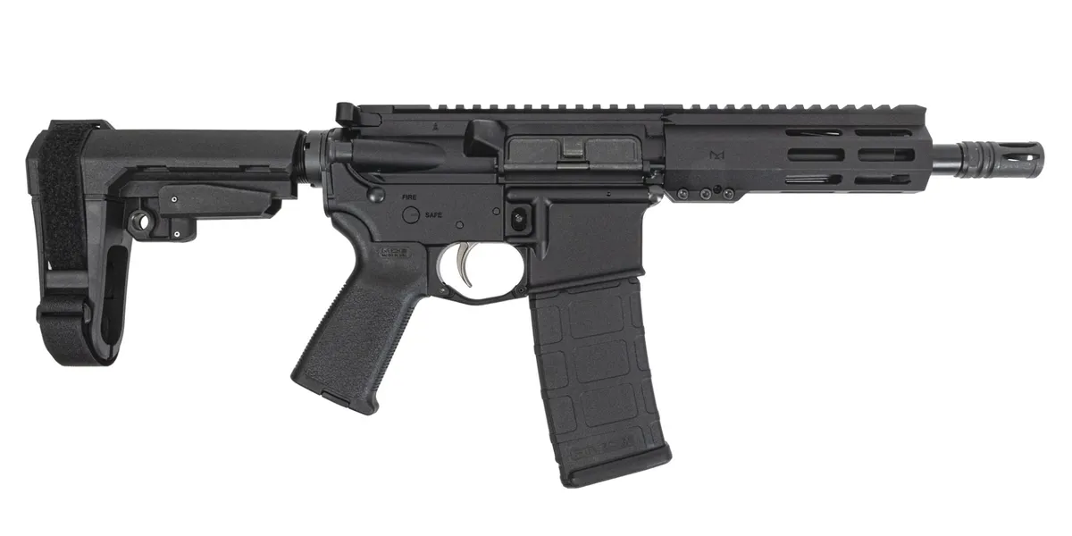 Palmetto State Armory PSA 7.5" Pistol-Length 300AAC Nitride 6" Lightweight Hex M-Lok MOE EPT SBA3 Pistol - Stock & Brace for AR-15, vista 1