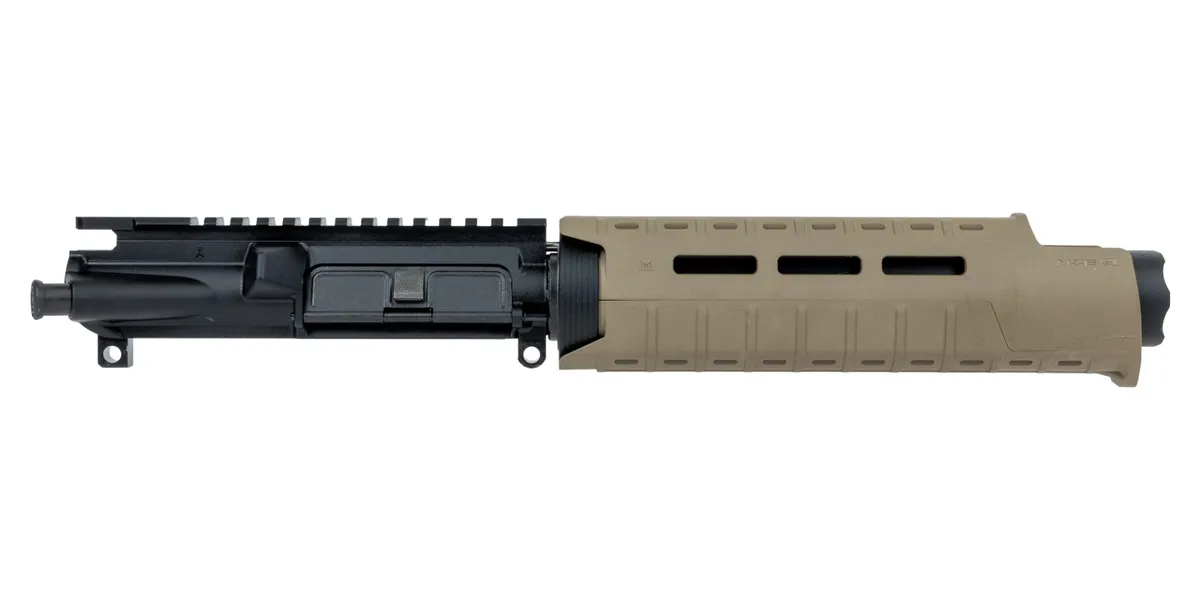 Palmetto State Armory PSA 7" Nitride 1:7 Pistol Length 5.56 NATO Marauder SL AR-15 Upper Assembly, FDE - No BCG/CH - Upper Receiver for AR-15 - view 1