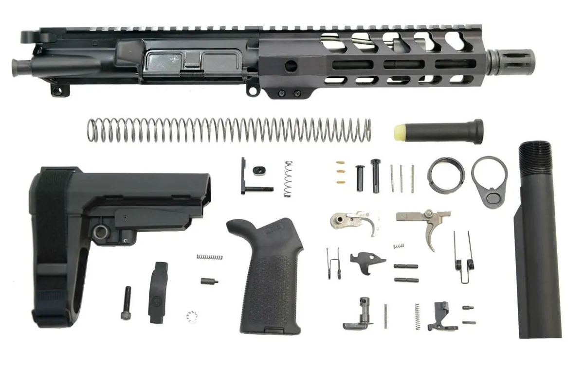 Palmetto State Armory PSA 8.5" 300AAC Blackout Nitride 7" Lightweight M-Lok MOE EPT SBA3 Pistol Kit - 5165449761 - Upper Receiver for AR-15 - view 1