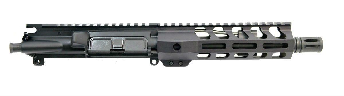 PSA 8.5" Pistol-length 300AAC Blackout Nitride 7" Lightweight M-LOK Upper - No BCG or CH - Upper Receiver for AR-15, vista 1