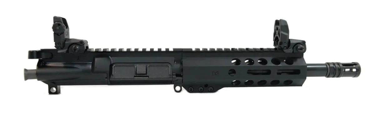 Palmetto State Armory PSA 8.5" Pistol-Length 5.56 NATO 1:7 Nitride 6.5" M-Lok Upper With BCG, CH, & MBUS Sight Set - 516446691 - Iron Sights for AR-15 - view 1