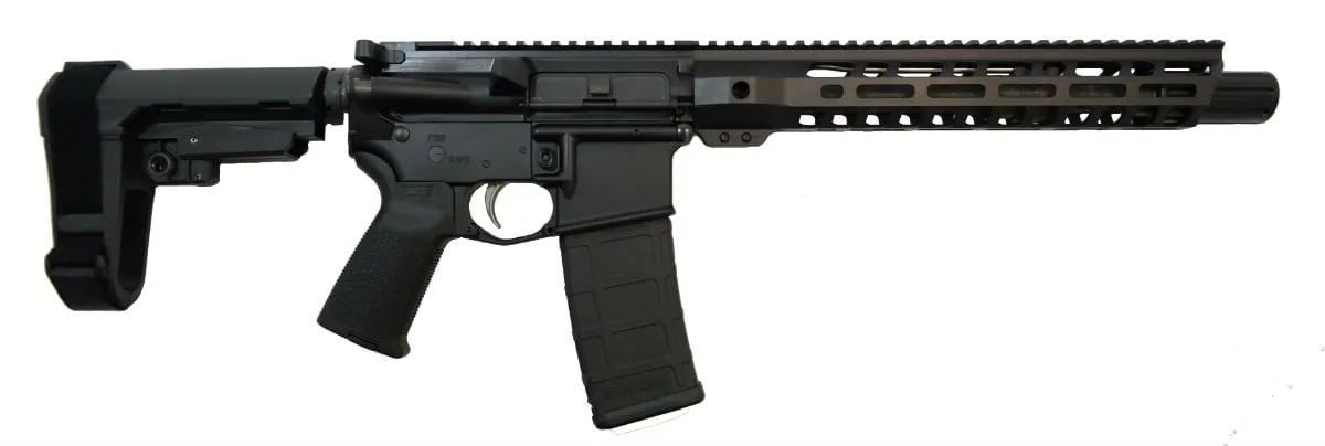 Palmetto State Armory PSA AR-15 Pistol 10.5" Carbine 1/7 Nitride 12" M-Lok MOE EPT SBA3 - Complete Rifle - view 1