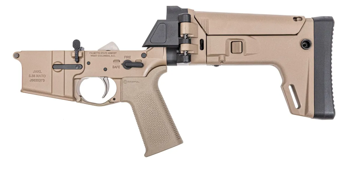 Palmetto State Armory PSA Complete JAKL Rifle Lower 5.56 NATO, MOE SL EPT F5 Stock, FDE - Lower Receiver for AR-15 - view 1