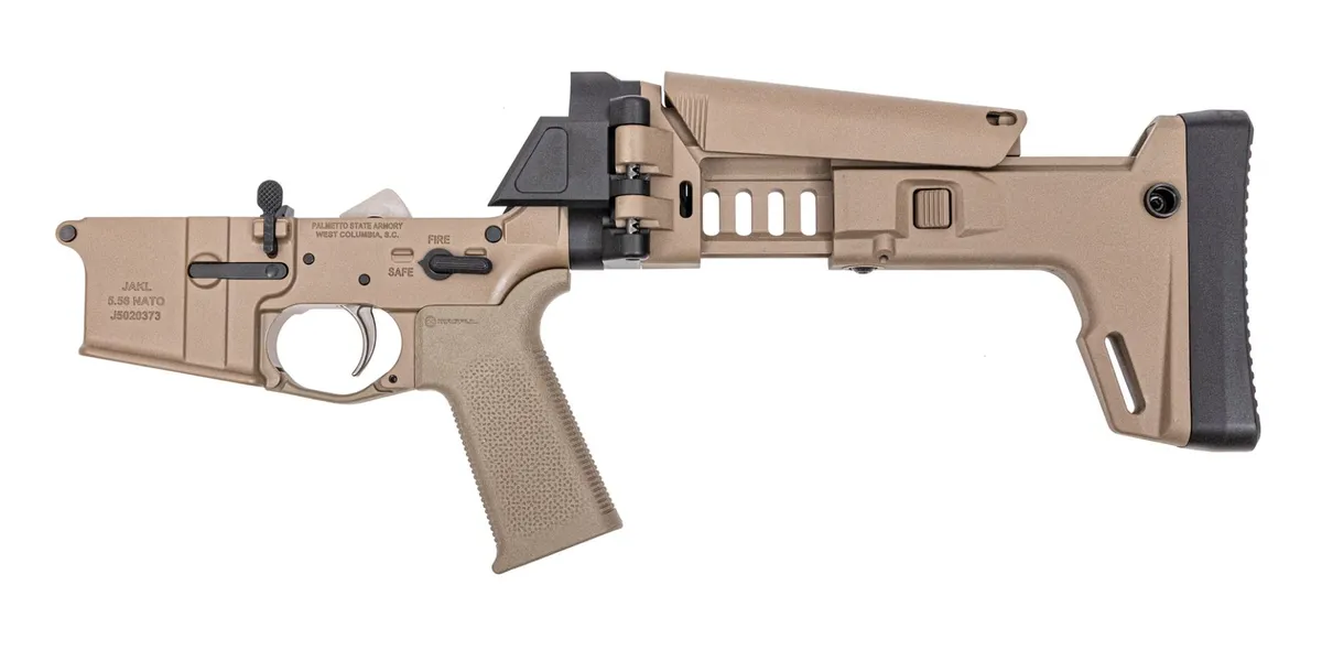 Palmetto State Armory PSA Complete JAKL Rifle Lower 5.56 NATO, MOE SL EPT F5 Stock, FDE - Lower Receiver for AR-15 - view 3