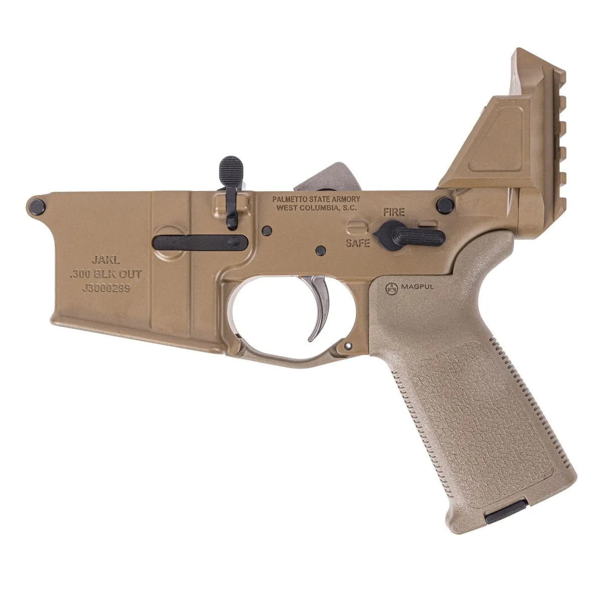 Palmetto State Armory PSA Complete Lower 300BO, JAKL, MOE EPT w/o Brace, FDE - Lower Receiver for AR-15 - view 2