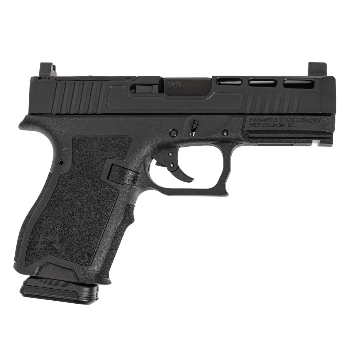 Palmetto State Armory PSA Dagger Compact 9mm Pistol With SW2 Extreme Carry Cut RMR Slide & Non Threaded Barrel, Black - Barrel for AR-15, vista 1