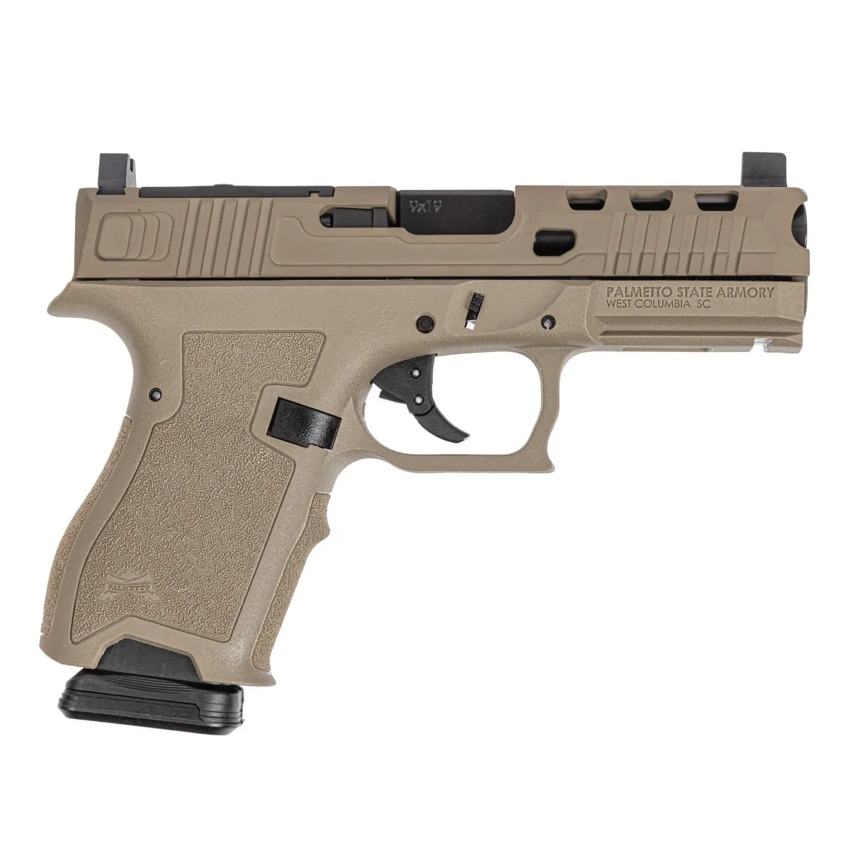 Palmetto State Armory PSA Dagger Compact 9mm Pistol With SWRV2 RMR Slide & Non-Threaded Barrel, Flat Dark Earth - Barrel for AR-15, vista 1