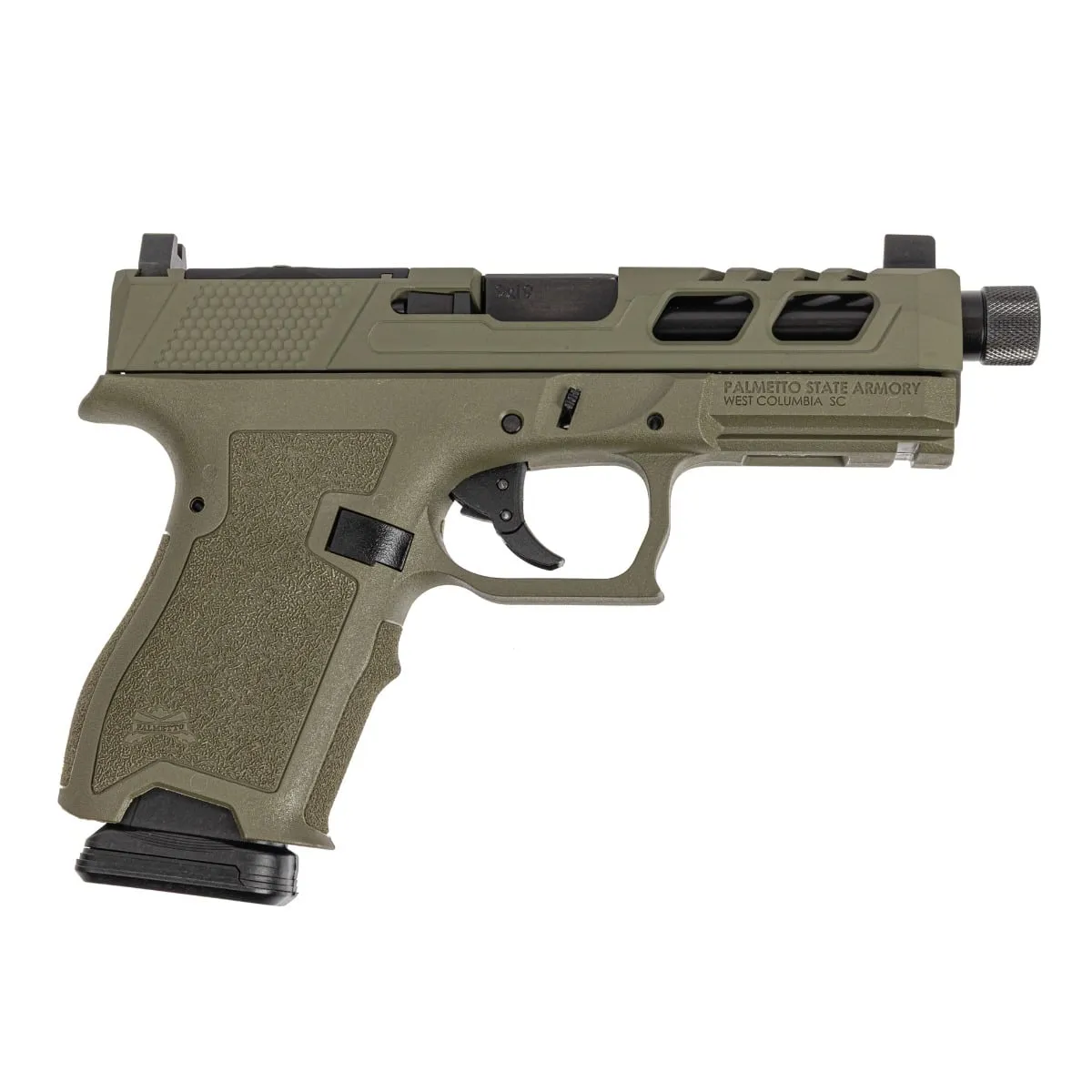 Palmetto State Armory PSA Dagger Compact SW6 RMR Pistol W/ Threaded Barrel, Sniper Green - Barrel for AR-15 - view 1