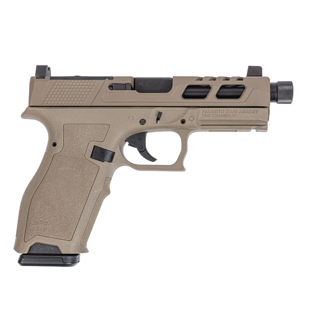 Palmetto State Armory PSA Dagger Full Size - S 9mm SW6 RMR Pistol With Threaded Barrel, Flat Dark Earth - Barrel for AR-15 - view 1