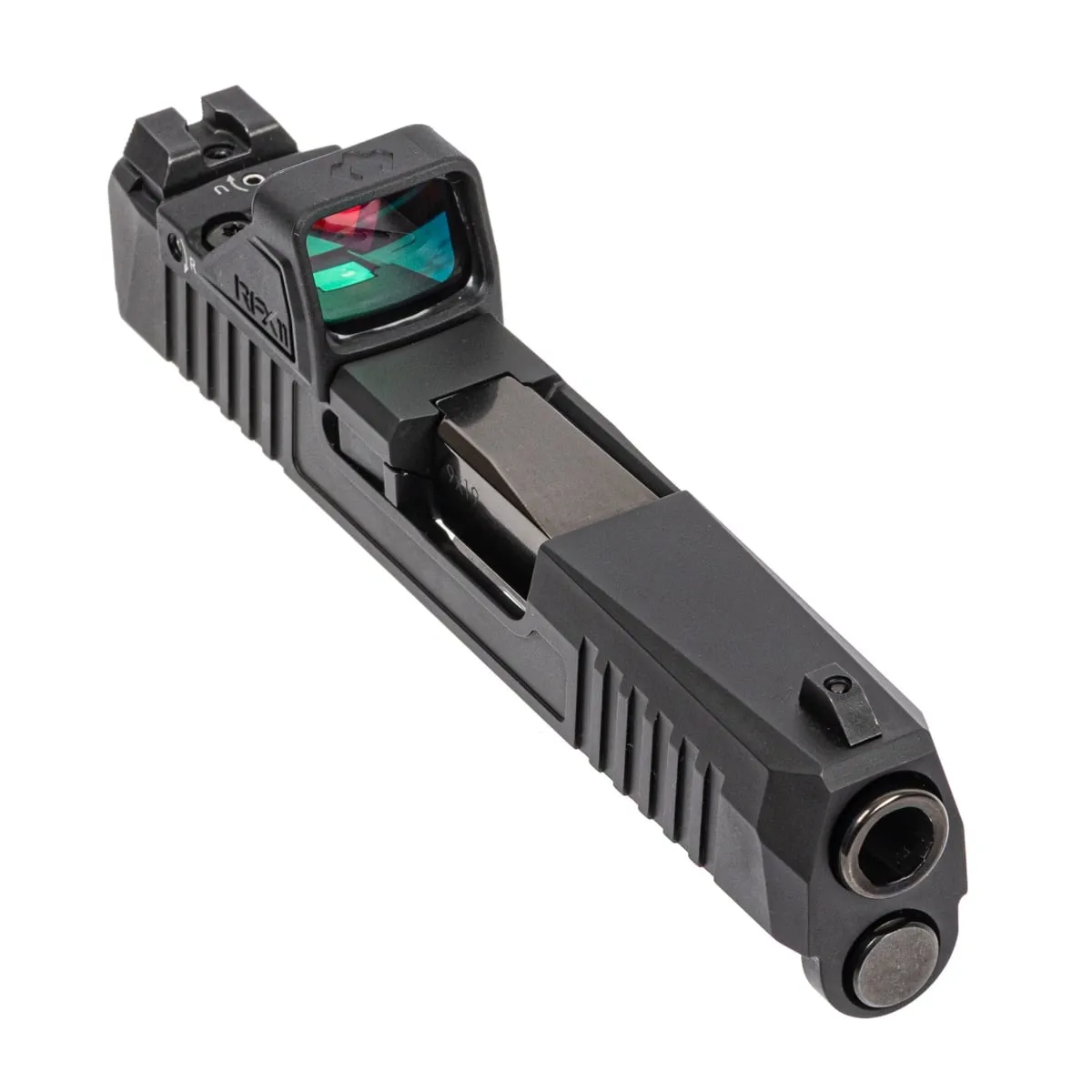 Palmetto State Armory PSA Dagger Micro Complete 9mm Slide Assembly, Optics Ready Black w/Viridian RFX11 Green Dot Sight - Optic - view 1