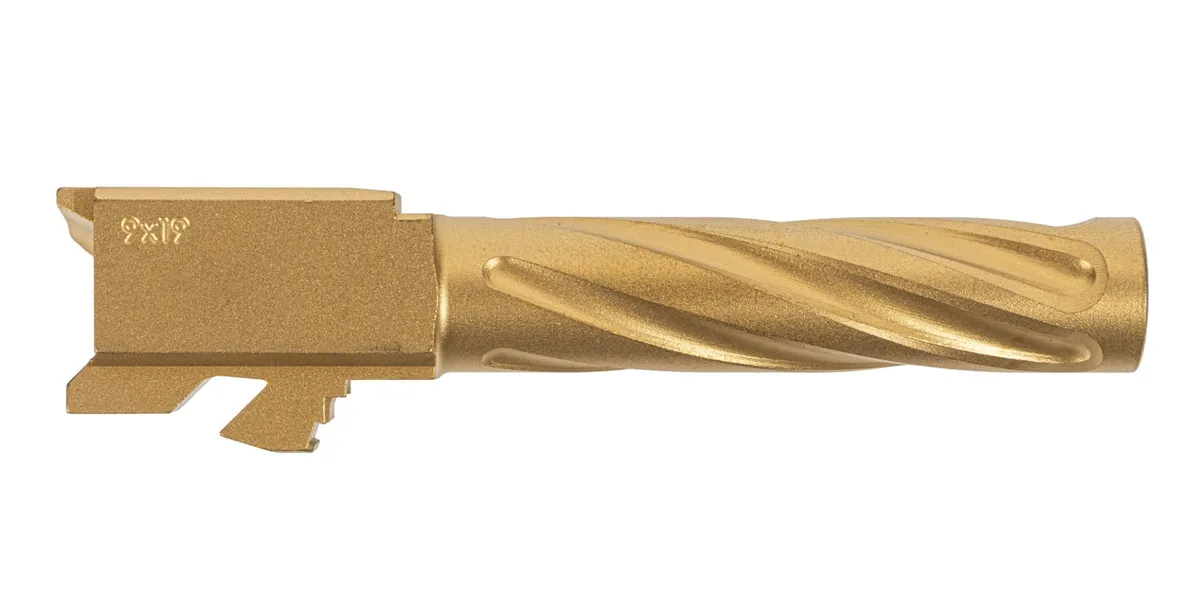 Palmetto State Armory PSA Dagger Non-Threaded Barrel - Spiral Fluted, Gold - Barrel for AR-15, vista 1