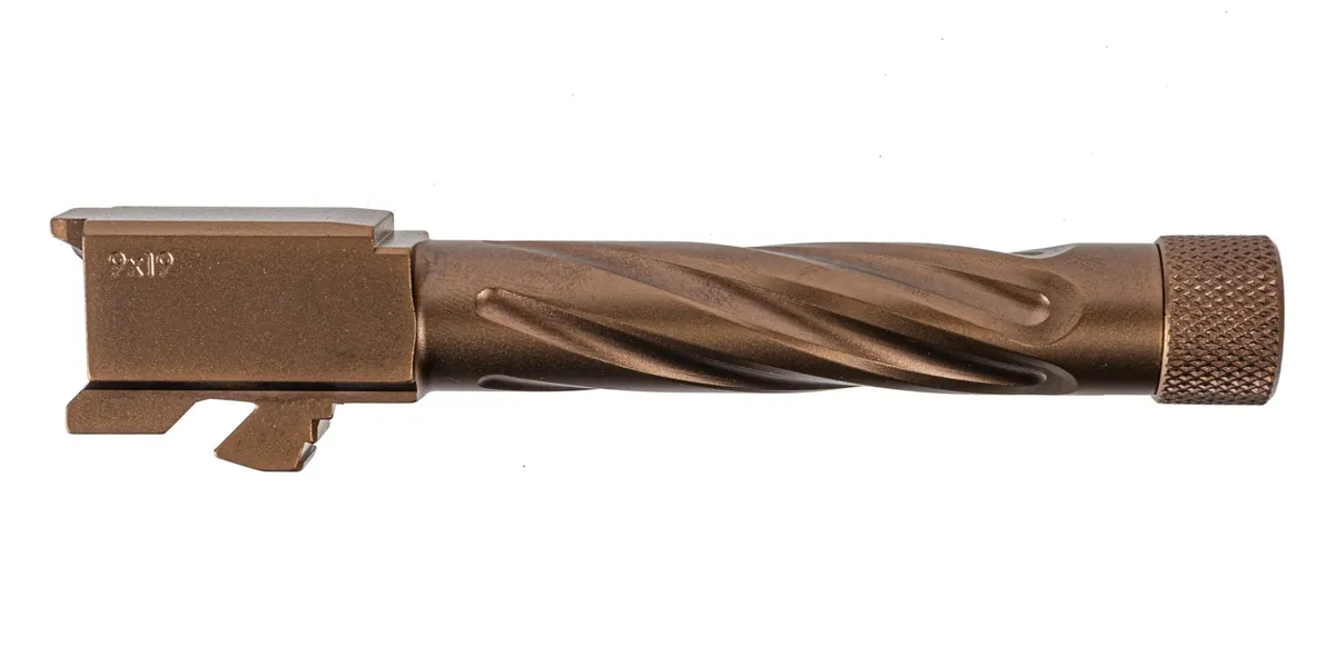 Palmetto State Armory PSA Dagger Threaded Barrel - Spiral Fluted, Copper - Barrel for AR-15, vista 1