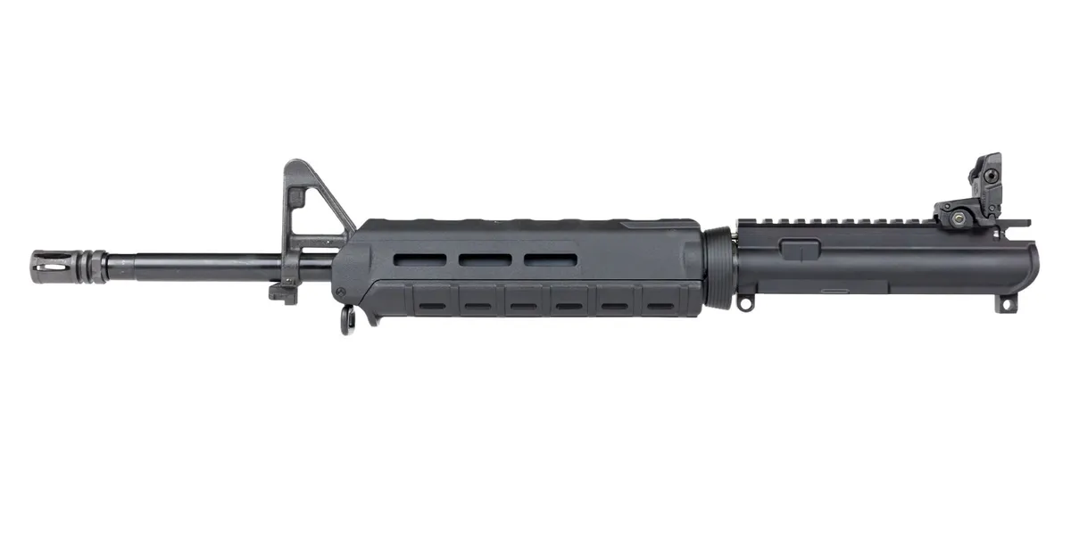 Palmetto State Armory PSA Freedom"AR-15 Upper 16" Nitride 1:7 A2 Mid-Length 5.56 NATO MOE w/ Rear Mbus No BCG/CH - Upper Receiver for AR-15, vista 3