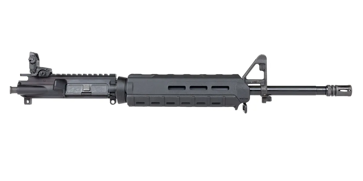 Palmetto State Armory PSA Freedom"AR-15 Upper 16" Nitride 1:7 A2 Mid-Length 5.56 NATO MOE w/ Rear Mbus No BCG/CH - Upper Receiver for AR-15, vista 1