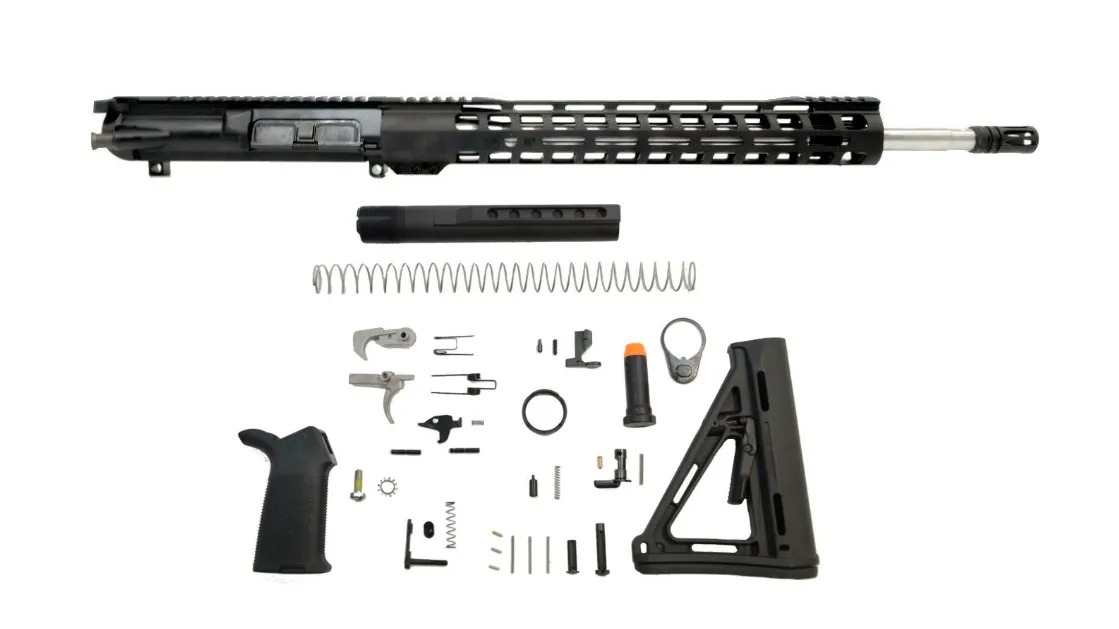 Palmetto State Armory PSA Gen3 PA-10 Rifle Kit .308 18" Mid-Length 1:10 SS 15" LTWT M-lok MOE EPT - Upper Receiver for AR-15 - view 1