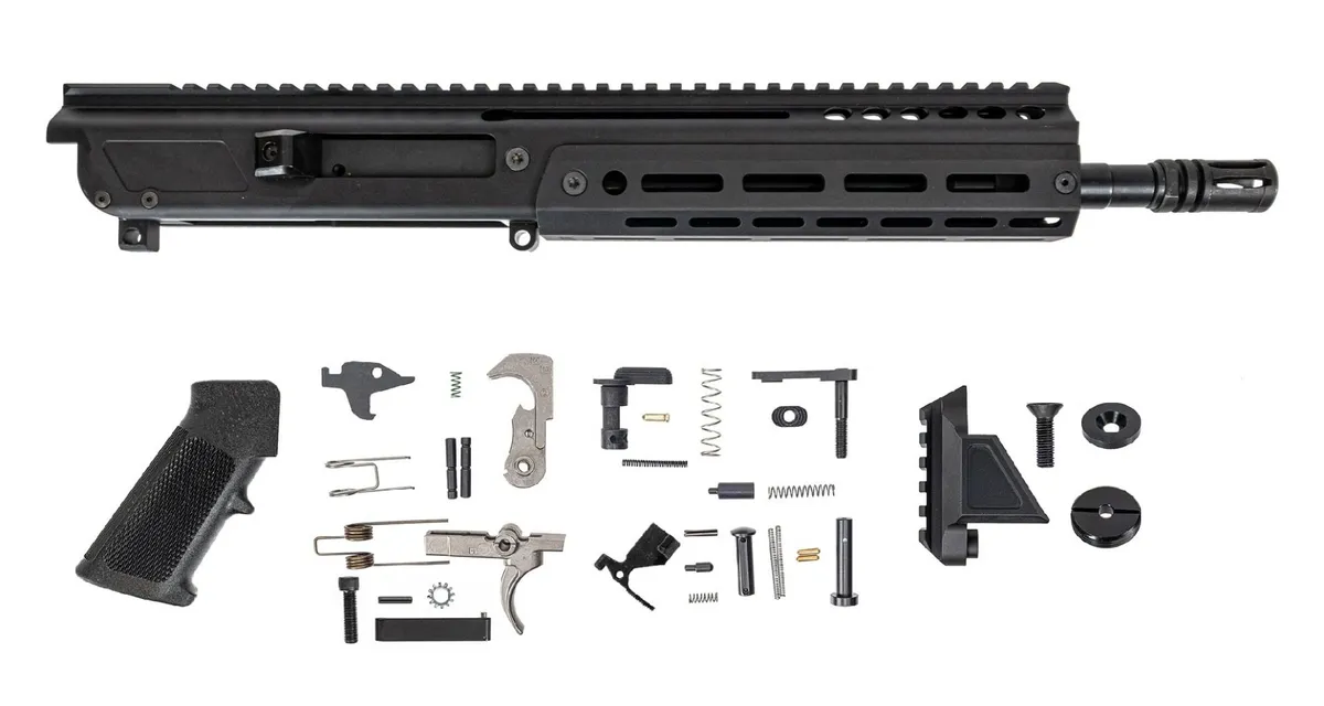 Palmetto State Armory PSA JAKL 10.5" 5.56 NATO 1/7 Nitride Classic EPT Pistol Kit - Upper Receiver for AR-15, vista 1