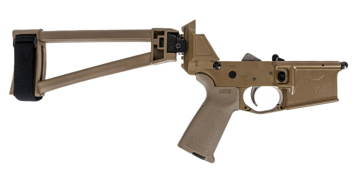 Palmetto State Armory PSA JAKL 5.56 Complete Lower MOE EPT, FDE - Lower Receiver for AR-15, vista 1