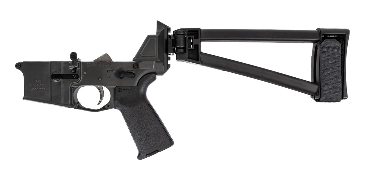 Palmetto State Armory PSA JAKL 5.56 Complete Lower MOE EPT, Smoke - Lower Receiver for AR-15, vista 2