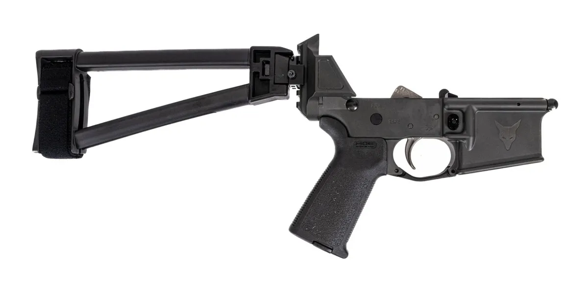 Palmetto State Armory PSA JAKL 5.56 Complete Lower MOE EPT, Smoke - Lower Receiver for AR-15, vista 1
