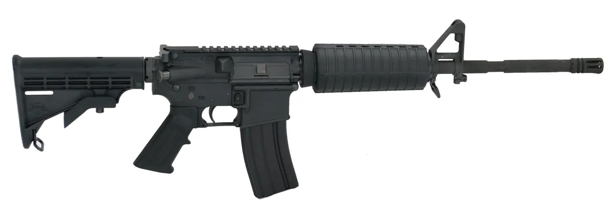 Palmetto State Armory PSA PA-15 Classic AR-15 Rifle 5.56 16" Nitride M4 Carbine, Black - Complete Rifle, vista 1