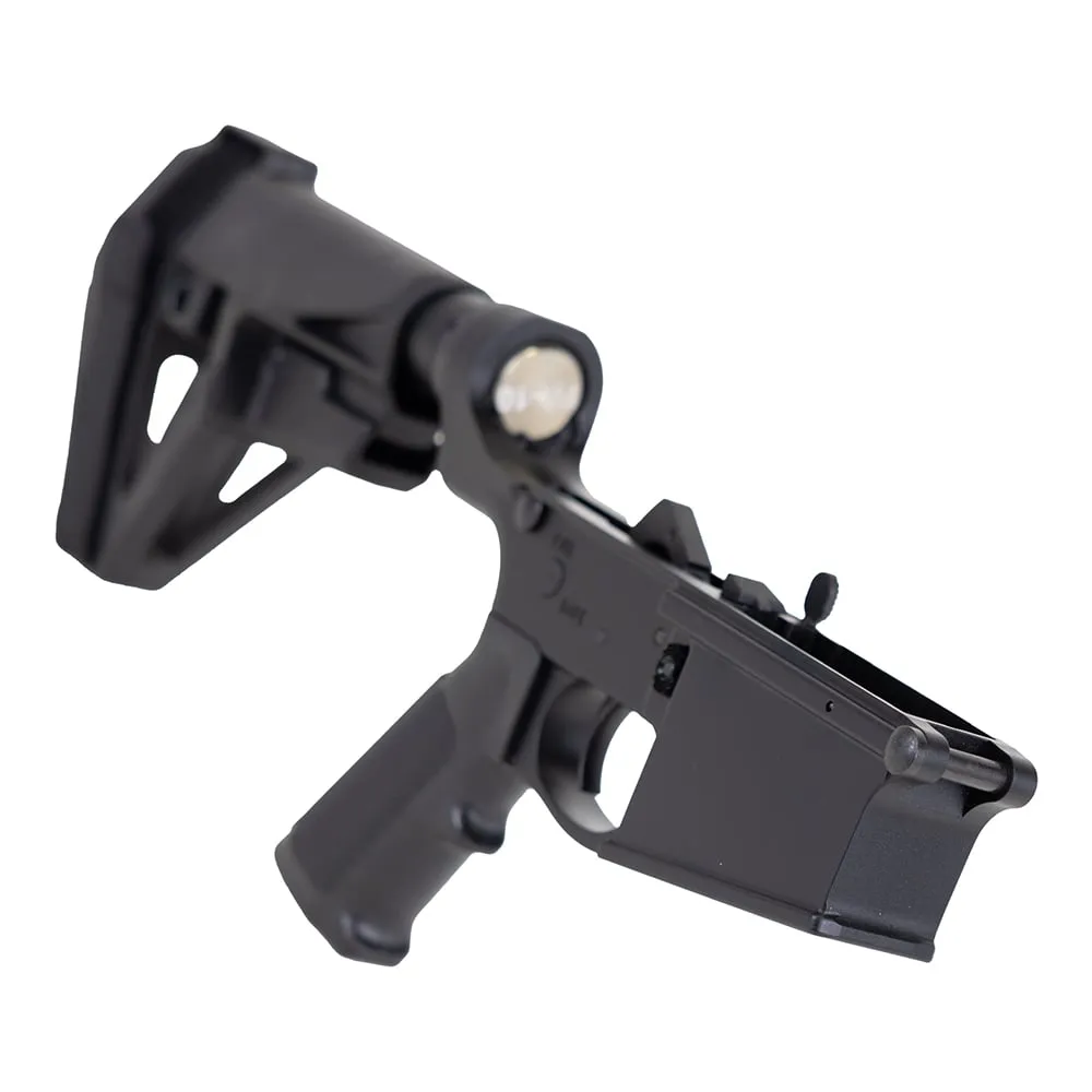 Palmetto State Armory PSA PA10 Classic Complete Lower w/ SBA5 Brace, Black - Lower Receiver for AR-15 - view 1