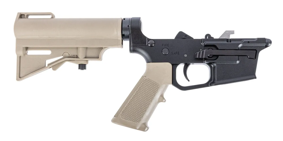 Palmetto State Armory PSA PX9 Forged Complete Lower Classic HAR-15 Brace, FDE - Lower Receiver for AR-15 - view 1