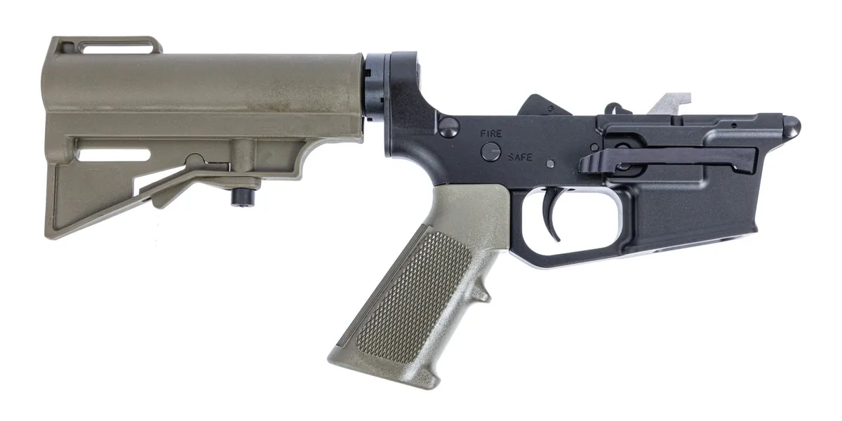 Palmetto State Armory PSA PX9 Forged Complete Lower Classic HAR-15 Brace, ODG - Lower Receiver for AR-15 - view 1
