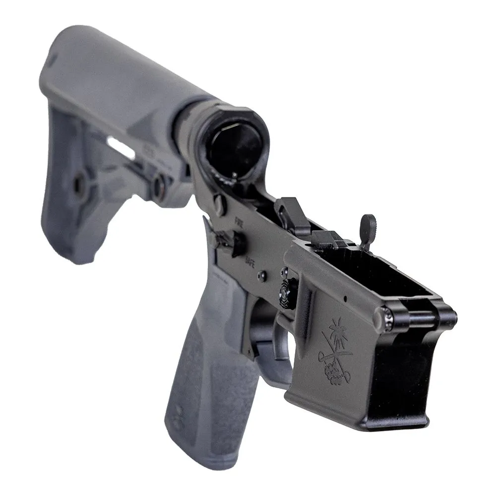 Palmetto State Armory PSA Sabre-15 Forged Lower with Sabre Stock and Grip, Gray - Lower Receiver for AR-15 - view 2