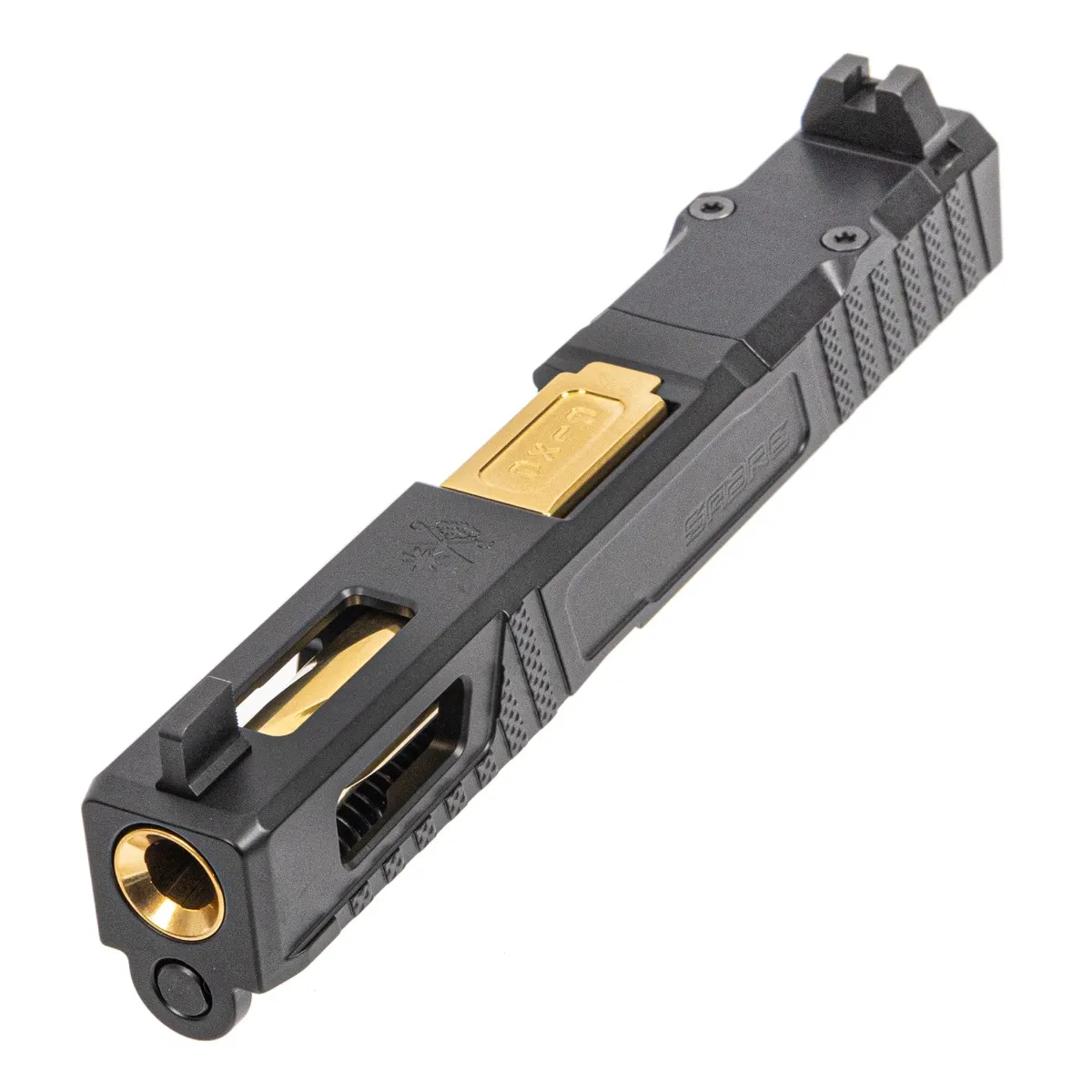 Palmetto State Armory PSA Sabre Dagger RMR Slide Assembly With TiN Non-Threaded Barrel, Black - Barrel for AR-15, vista 1