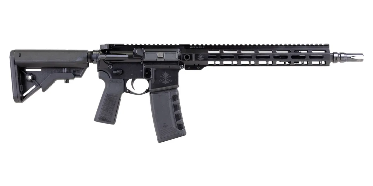 Palmetto State Armory PSA "Sabre" Forged 13.7" Mid-Length 5.56 with 13" Sabre QD Rail and JMAC GFHC-E Pin/Weld B5 Bravo Rifle - Complete Rifle, vista 1