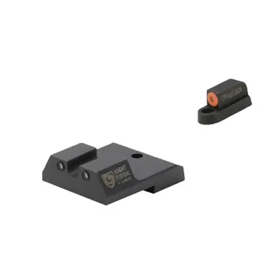 Night Fision Perfect Dot Tritium Night Sights For Cz - Cz P-10c Orange Front & Black Rear, U Notch Rear - Iron Sights for AR-15, vista 1