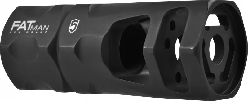 Phase 5 Weapon Systems Phase 5 FATman 1/2-28 Hex Brake, 5.56mm/.223 Rem - FATman-556 - Muzzle Device for AR-15 - view 2