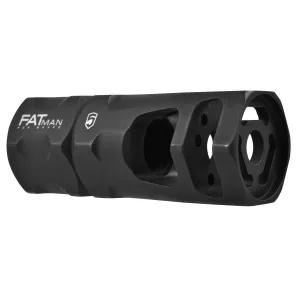 Phase 5 Weapon Systems Phase 5 FATman 5/8-24 Hex Muzzle Brake, .308 Win/7.62x51mm/.300 Blackout, Parkerized Black - FATman-5/8-24 - Muzzle Device for AR-15 - view 1
