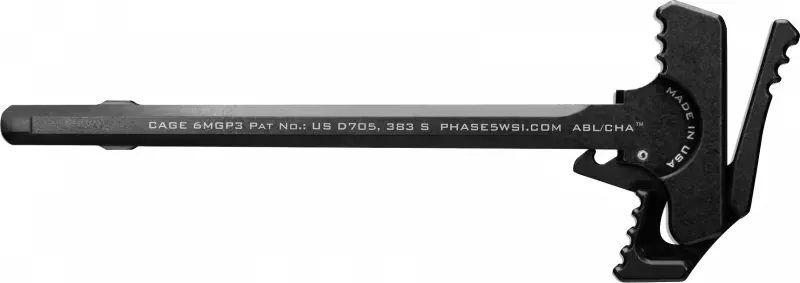 Phase 5 Weapon Systems ABLCHA Battle Latch/Charging Handle Black Anodized Aluminum/Stainless Steel - Charging Handle for AR-15, vista 1