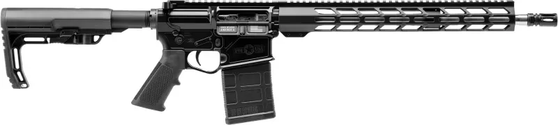 POF-USA Patriot Ordnance Factory 02358 LMR Base 10+1 16.50" Black Aluminum Receiver A2 Style Grip - Complete Rifle, vista 1