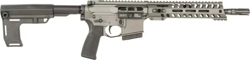 POF-USA Patriot Ordnance Factory Constable P-15 Pistol 5.56 NATO 10.5" 30+1 Semi-Auto Tungsten Cerakote, MFT Blade Brace - Complete Rifle - view 1