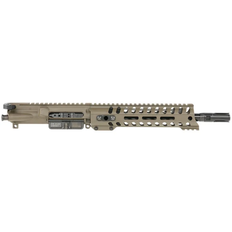 POF-USA PATRIOT ORDNANCE FACTORY Minuteman Upper Receiver Assembly, 5.56, 10.5" Barrel, Carbine Length Lo Pro DI Gas Block, 9" Rail PATRIOT BROWN (01817) - Upper Receiver for AR-15, vista 1