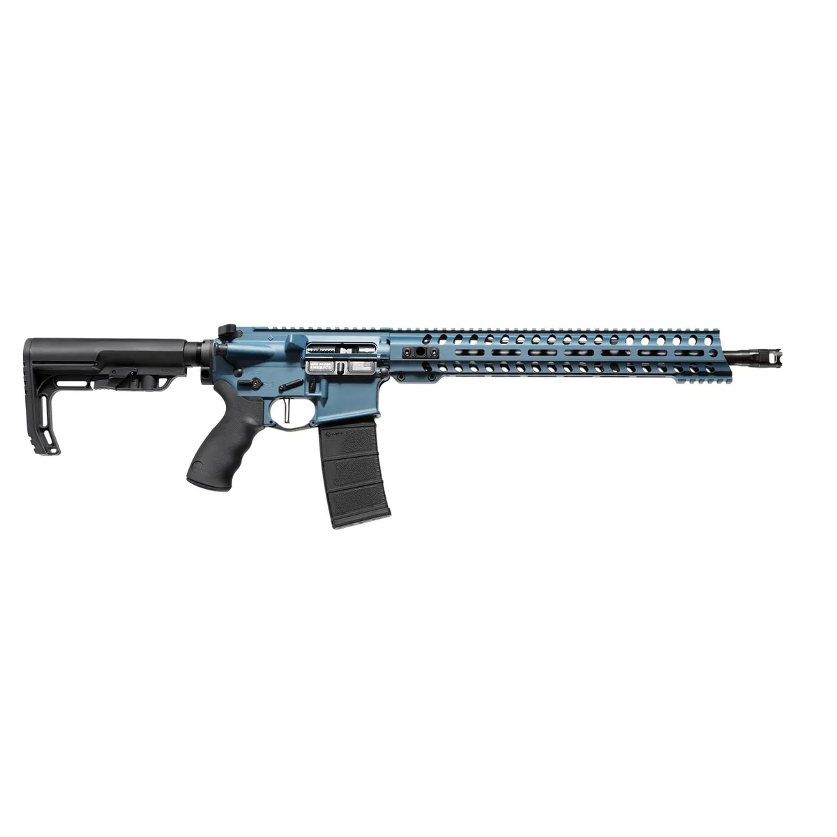 POF-USA Wonder 5.56 Semi-Automatic AR-15 Rifle, Cerakote Blue Titanium - 1580 - Complete Rifle - view 1