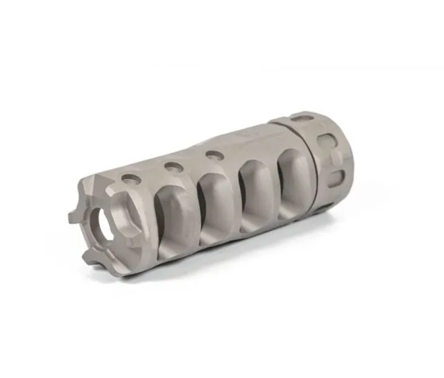 Precision Armament Hypertap® 7.62 Muzzle Brake - 5/8x24 - Black - Muzzle Device for AR-15 - view 3