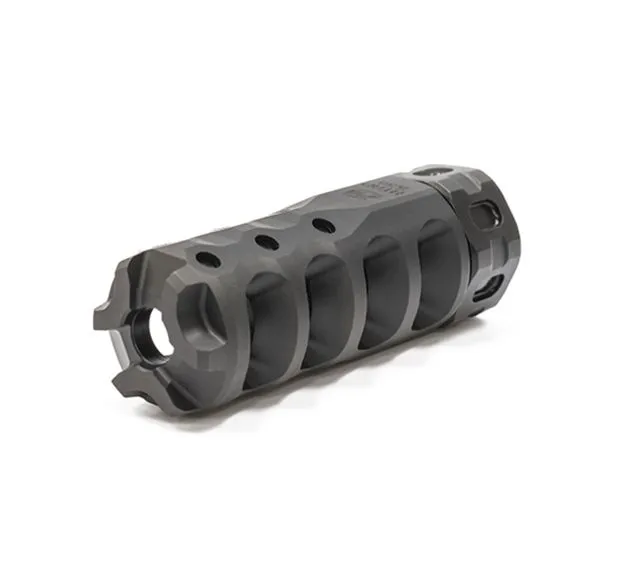 Precision Armament Hypertap Muzzle Brake 7.62x51mm NATO 18x1.5mm Matte Black PVD - Muzzle Device for AR-15 - view 1