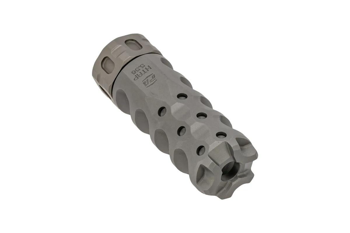Precision Armament HYPERTAP Slim 5.56 Muzzle Brake – 1/2×28 - Muzzle Device for AR-15, vista 3