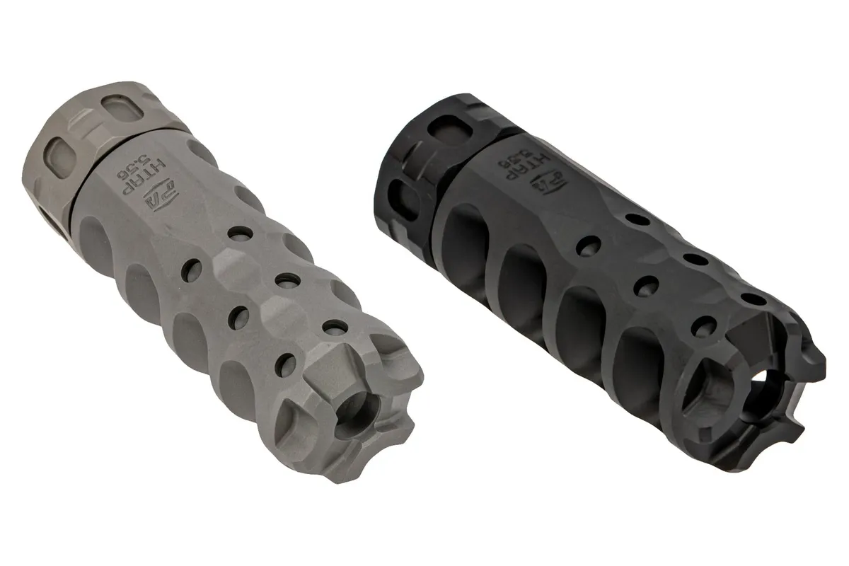 Precision Armament HYPERTAP Slim 5.56 Muzzle Brake – 1/2×28 - Muzzle Device for AR-15, vista 1