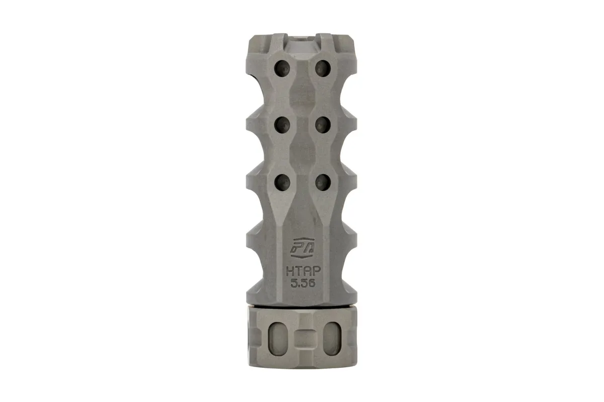 Precision Armament Hypertap® Slim 5.56 Muzzle Brake - 1/2x28 - Stainless - Muzzle Device for AR-15 - view 2